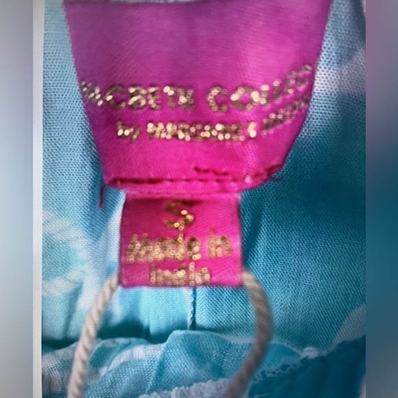 Macbeth Collection Womens Off Shoulder Crochet Floral Bell Sleeve Top Sz S New - Picture 7 of 9